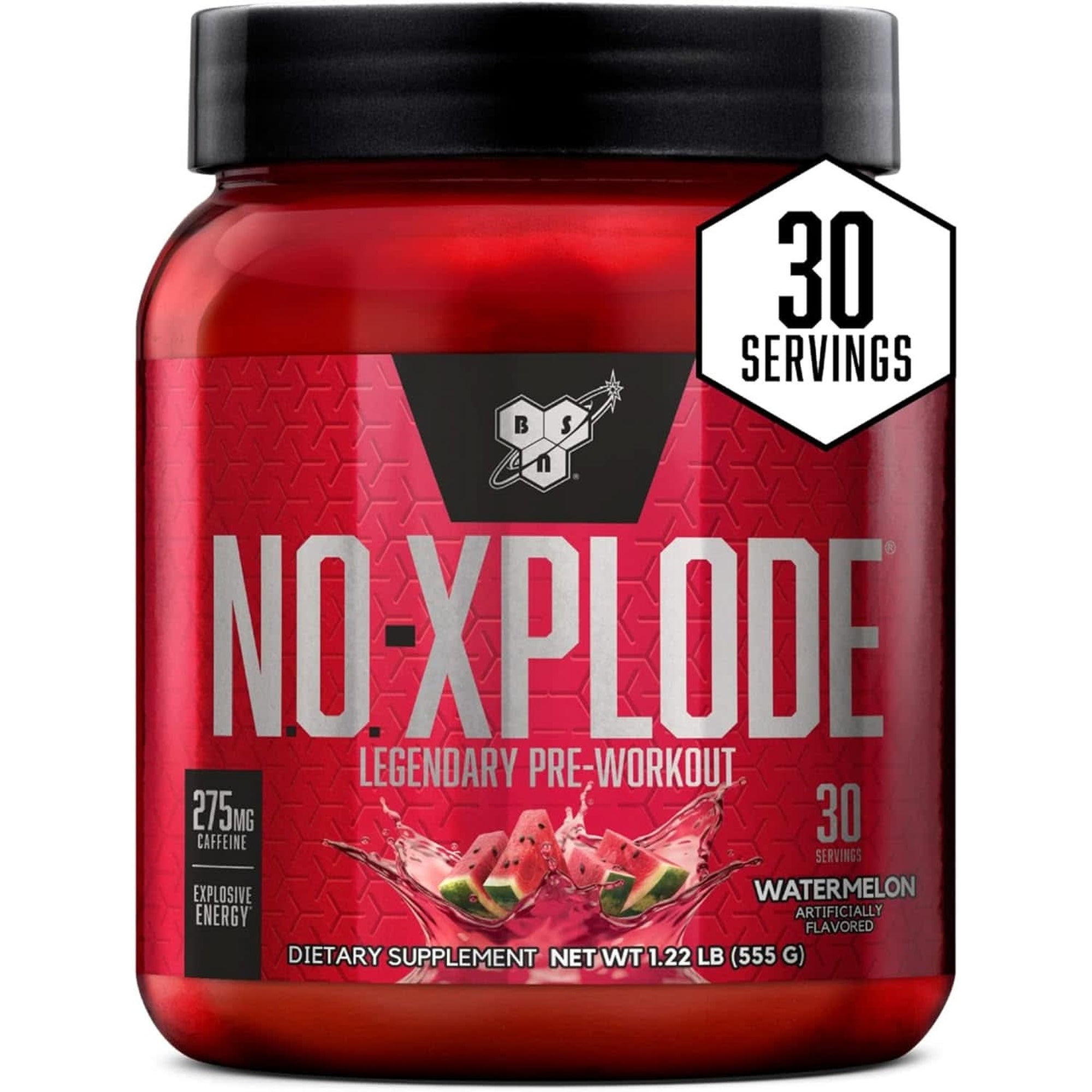 BSN N.O.-XPLODE Pre Workout Supplement with Creatine, Beta-Alanine, and Energy, Flavor: Fruit Punch, 60 Servings