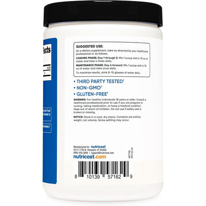 Nutricost Creatine Monohydrate Micronized Powder 500G, 5000Mg per Serv (5G) - Micronized Creatine Monohydrate, 100 Servings, 17.9 Oz