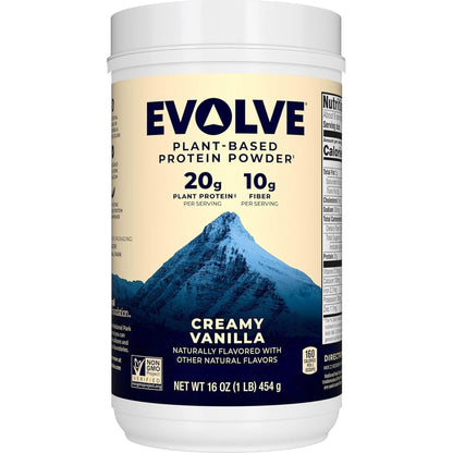 Evolve Plant Based Protein Powder, Double Chocolate, 20G Vegan Protein, Dairy Free, No Artificial Flavors, Non-Gmo, 3G Fiber, Amazon Exclusive, 2 Pound (Packaging May Vary)