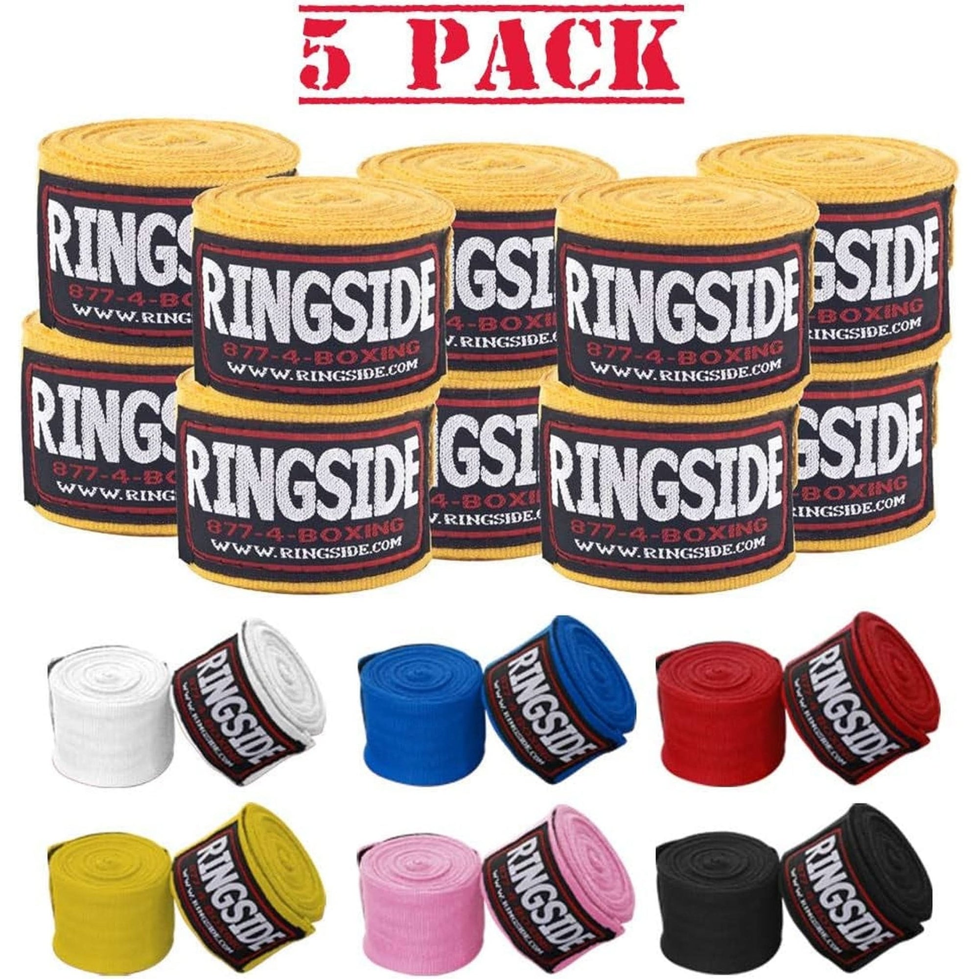 Ringside Mexican Style Boxing Hand Wraps 5 Pairs Pack