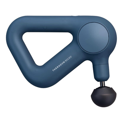 Theragun Relief Handheld Percussion Massage Gun - Easy-To-Use, Comfortable & Light Personal Massager for Every Day Pain Relief Massage Therapy in Neck, Back, Leg, Shoulder and Body (Navy)