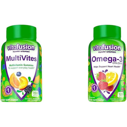 Vitafusion Multivites Gummy Multivitamins for Adults with 12 Vitamins and Minerals, Berry, Peach and Orange Flavored, America’S Number 1 Gummy Vitamin Brand, 75 Day Supply, 150 Count