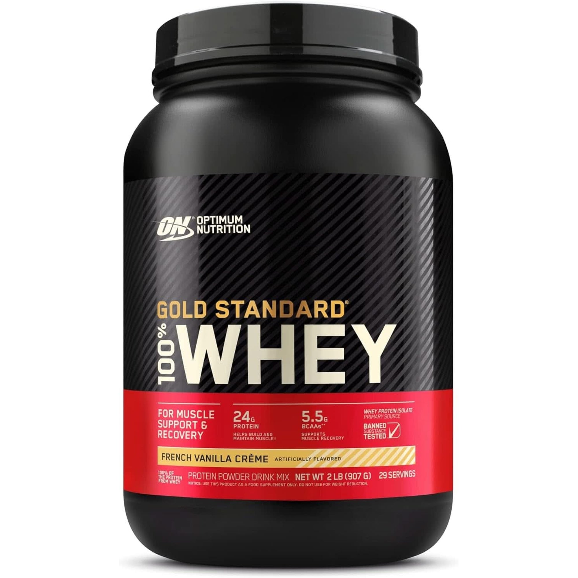 Optimum Nutrition Gold Standard 100% Whey Protein Powder, Double Rich Chocolate, 2 Pound (Packaging May Vary)