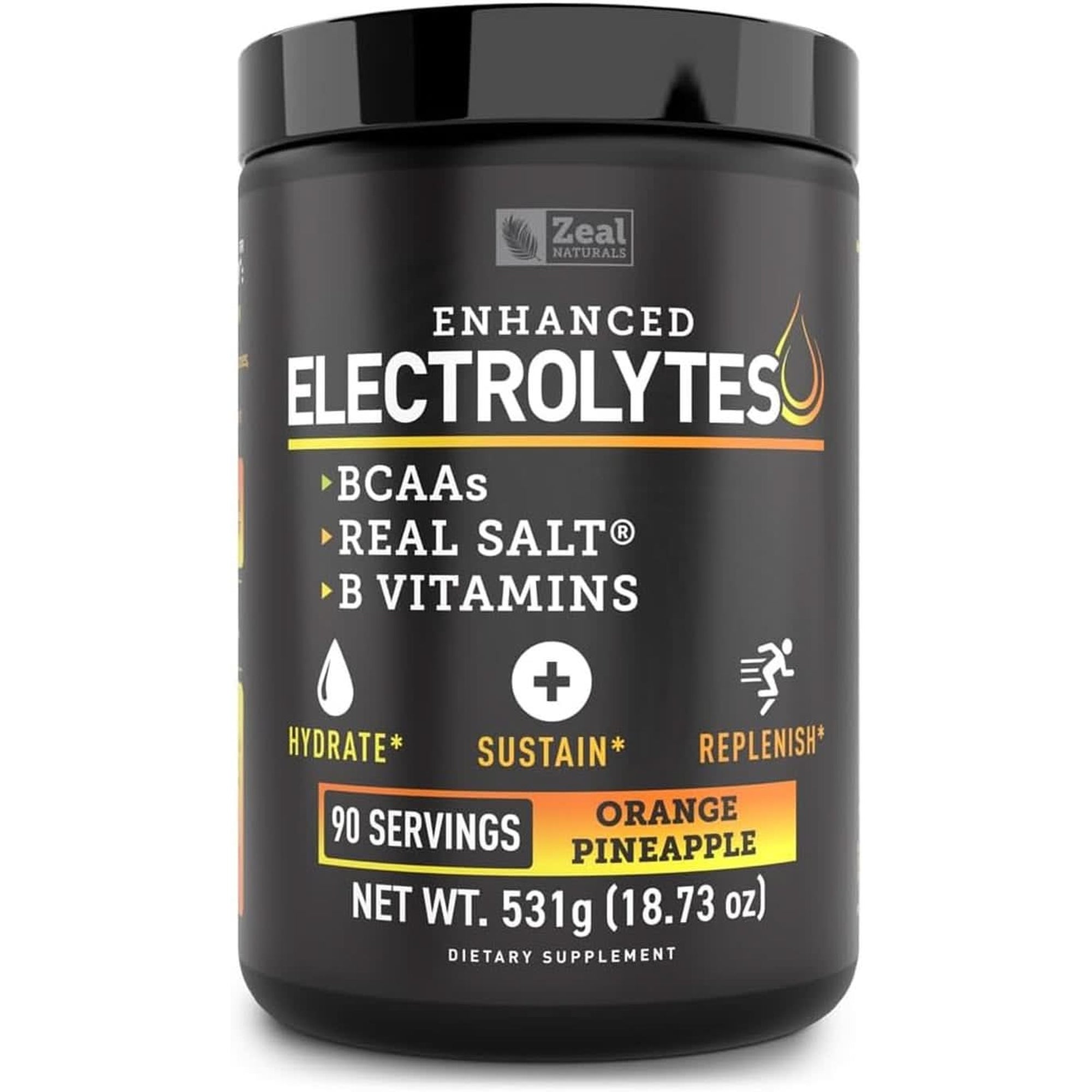 Enhanced Electrolyte Powder Cherry Limeade | 90Ct. + BCAA, B-Vitamins & Real Salt® - Hydration Powder W Potassium, Sodium, Zinc, Magnesium for Hydration