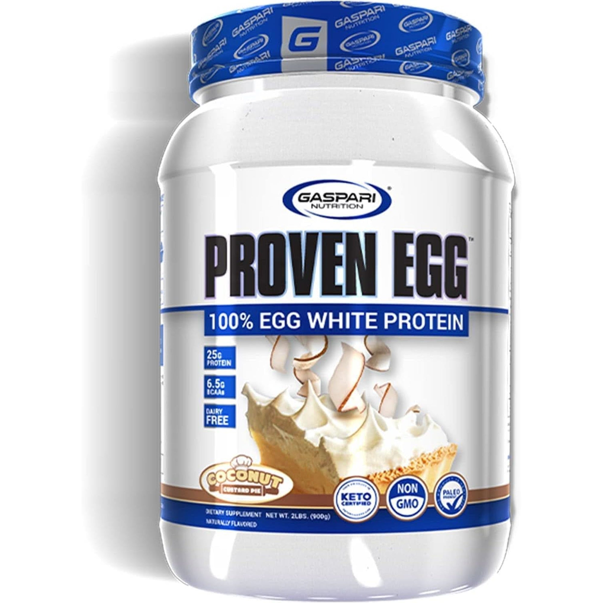 Gaspari Nutrition Proven Egg, 100% Egg White Protein, 25G Protein, Keto Friendly, Dairy Free, Lactose Free, Soy Free (2 Lbs, Chocolate)