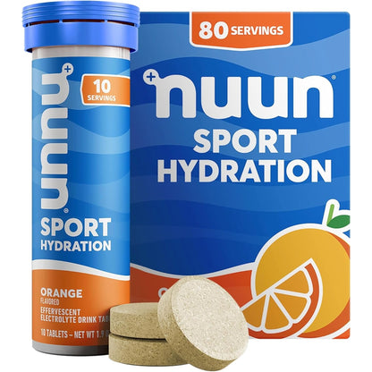 Nuun Sport Electrolyte Tablets - Dissolvable in Water, Mixed Flavors | 5 Essential Electrolytes for Hydration | 1G Sugar Drink Mix | Vegan, Non-Gmo | 4 Pack (40 Total Servings)