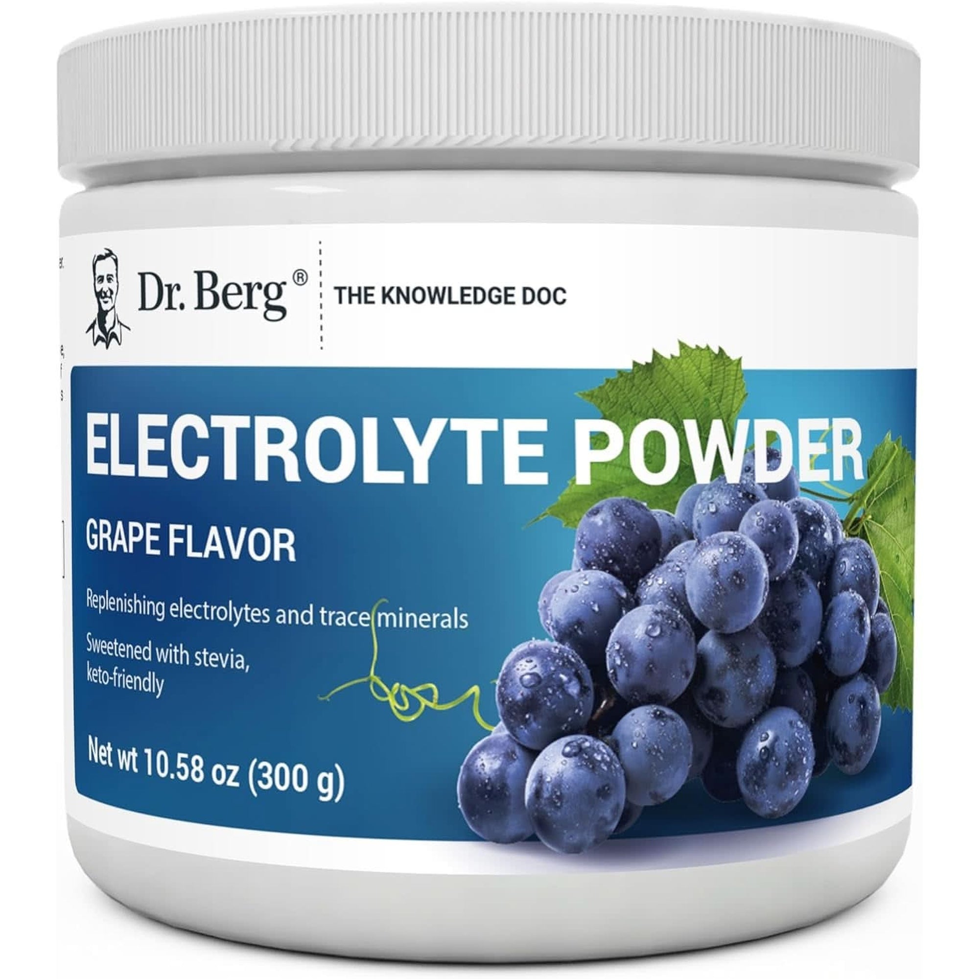 Dr. Berg Zero Sugar Hydration Keto Electrolyte Powder - Enhanced W/ 1000 Mg of Potassium & Real Pink Himalayan Salt (NOT Table Salt) - Raspberry & Lemon Flavor Hydration Drink Supplement, 100 Servings