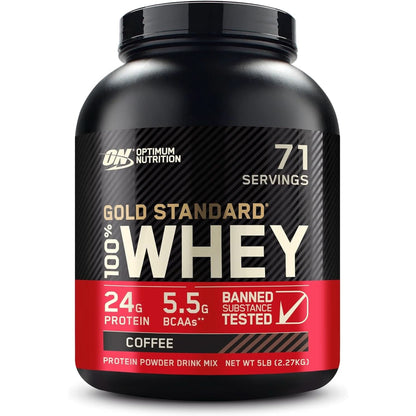 Optimum Nutrition Gold Standard 100% Whey Protein Powder, Double Rich Chocolate, 2 Pound (Packaging May Vary)