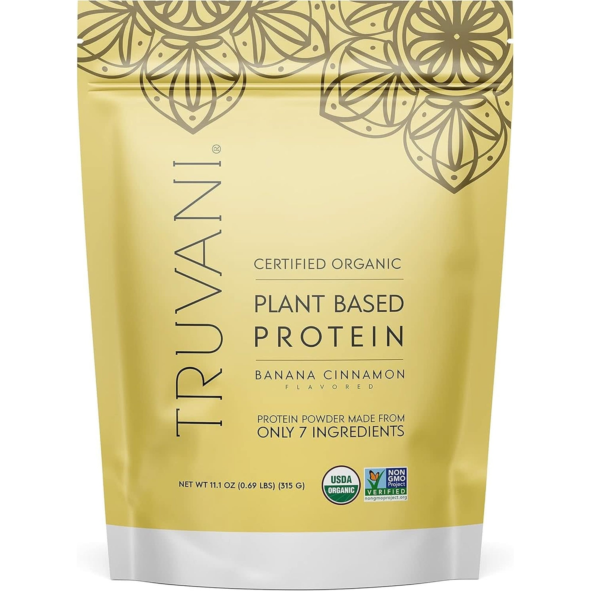 Truvani Pea Protein Powder, Vanilla, 20.9Oz, 1Pk, 20 Servings