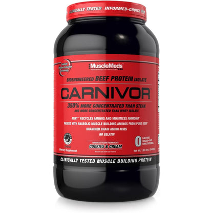 Musclemeds Carnivor Beef Protein Isolate Powder, Chocolate Peanut Butter, 4.14 Pound