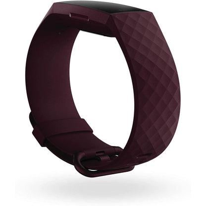 Fitbit Charge 4 Fitness and Activity Tracker with Built-In GPS, Heart Rate, Sleep & Swim Tracking, Rosewood/Rosewood, One Size (S &L Bands Included)