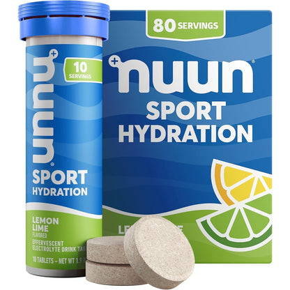 Nuun Sport Electrolyte Tablets - Dissolvable in Water, Mixed Flavors | 5 Essential Electrolytes for Hydration | 1G Sugar Drink Mix | Vegan, Non-Gmo | 4 Pack (40 Total Servings)