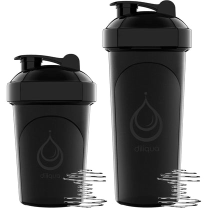 -10 PACK- Small Shaker Bottles for Protein Mixes | Bpa-Free & Dishwasher Safe | 5 Large 28 Oz & 5 20 Oz | Blender Shaker Cups for Protein Shakes