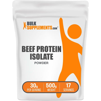 Bulksupplements.Com Beef Protein Isolate Powder - Lactose Free Protein Powder, Beef Protein Powder - Unflavored & Gluten Free, 30G per Serving, 1Kg (2.2 Lbs) (Pack of 1)