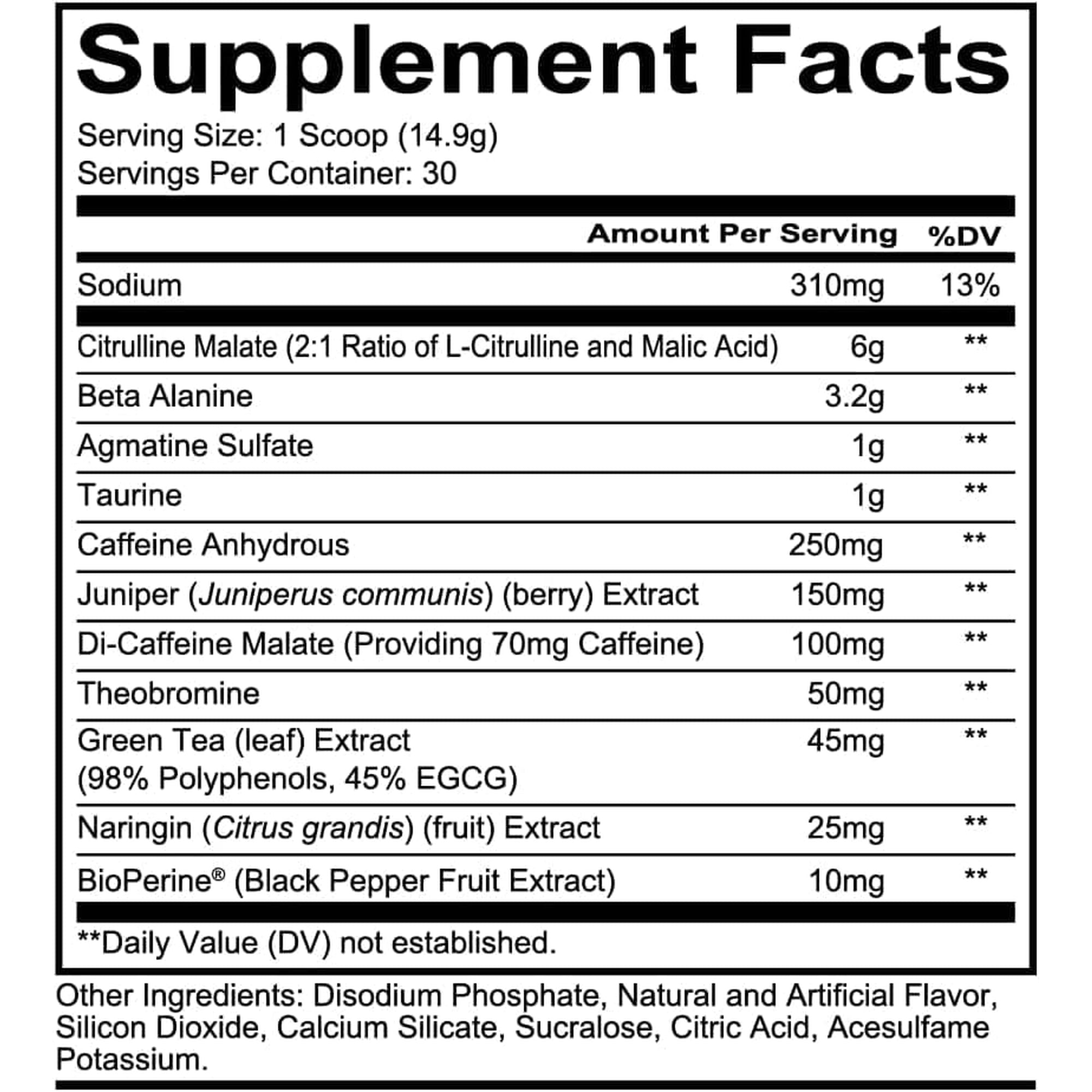 REDCON1 Total War Preworkout - Contains 320Mg of Caffeine from Green Tea, Juniper & Beta Alanine - Pre Work Out with Amino Acids to Increase Pump, Energy + Endurance (Rainbow Candy, 30 Servings)