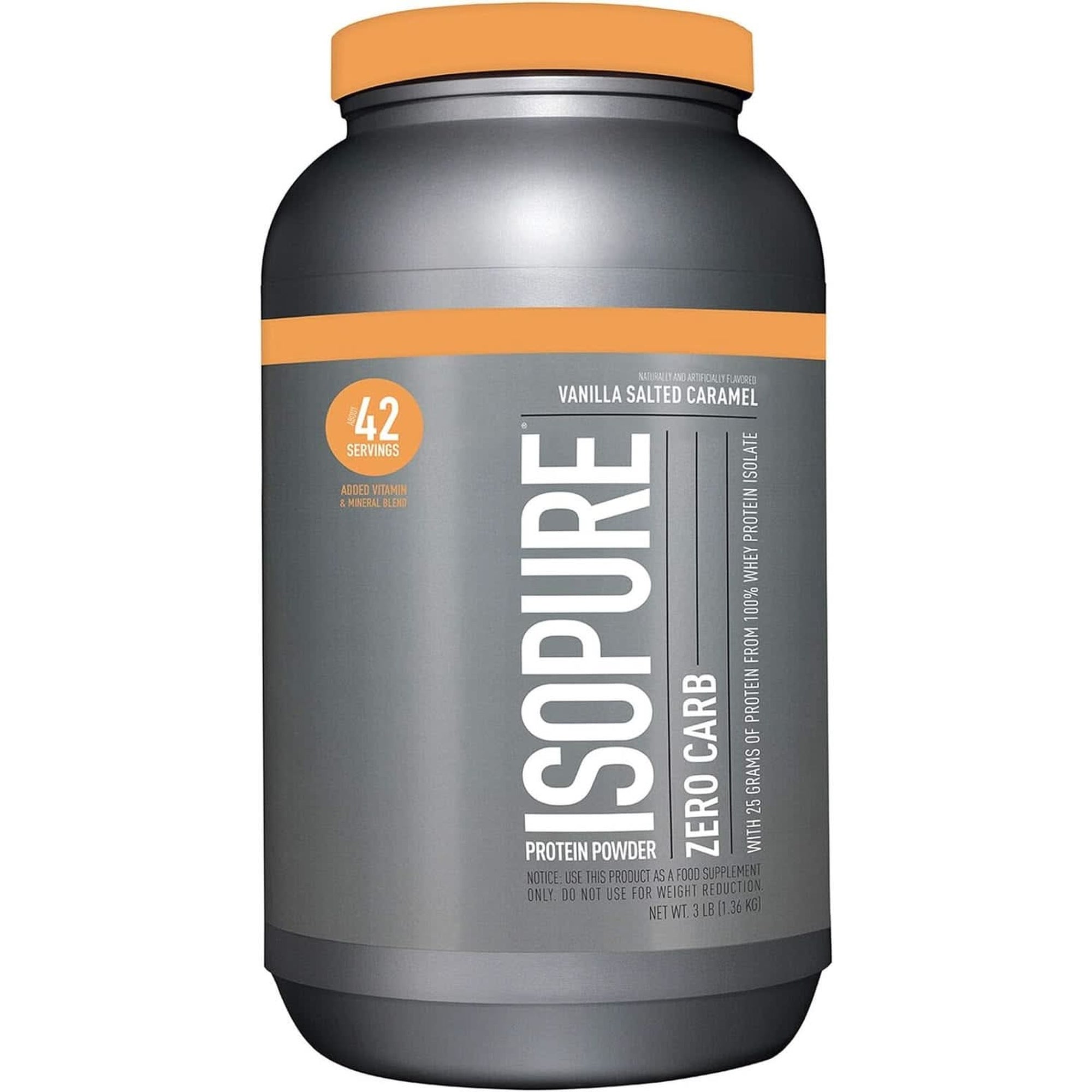 Isopure Protein Powder, Whey Isolate with Vitamin C & Zinc for Immune Support, 25G Protein, Low Carb & Keto Friendly, Flavor: Dutch Chocolate, 62 Servings, 4.5 Pounds (Packaging May Vary)