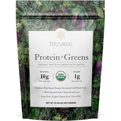 Truvani Pea Protein Powder, Vanilla, 20.9Oz, 1Pk, 20 Servings