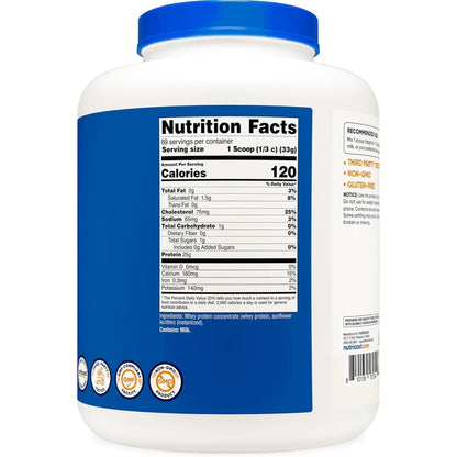 Nutricost Whey Protein Powder, Unflavored, 5 Pounds - from Whey Protein Concentrate