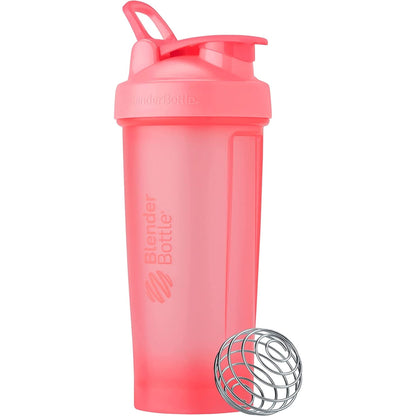 Blenderbottle Classic V2 Shaker Bottle Perfect for Protein Shakes and Pre Workout, 28-Ounce, Grey/Black, Black Shadow