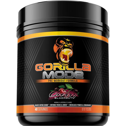 Gorilla Mode Pre Workout - Massive Pumps · Laser Focus · Energy · Power - L-Citrulline, Creatine, L-Tyrosine, Betaine, Hydroprime®, Alpha-Gpc, 400Mg Caffeine, Huperzine a - 620G (Bombsicle)