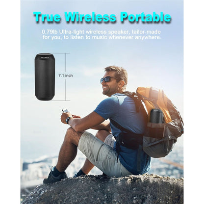 Bluetooth Speaker, Wireless Portable, HD Stereo Sound,With Cool Dynamic LED Lights, IPX4 Waterproof, BT5.3, Dual Surround Pairing, Him Her Man Teens Electronic Gadgets Gifts, for Outdoor Camping Party