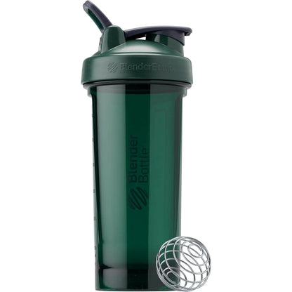 Blenderbottle Shaker Bottle Pro Series Perfect for Protein Shakes and Pre Workout, 24-Ounce, Black/Clear