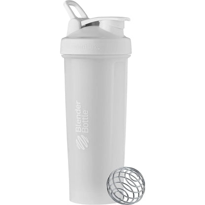 Blenderbottle Classic V2 Shaker Bottle Perfect for Protein Shakes and Pre Workout, 28-Ounce, Grey/Black, Black Shadow