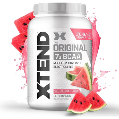 Xtend XTEND Original BCAA Powder 7G BCAA and 2.5G L-Glutamine, Sugar Free Post Workout Muscle Recovery Drink with Amino Acids for Men & Women, 30 Servings