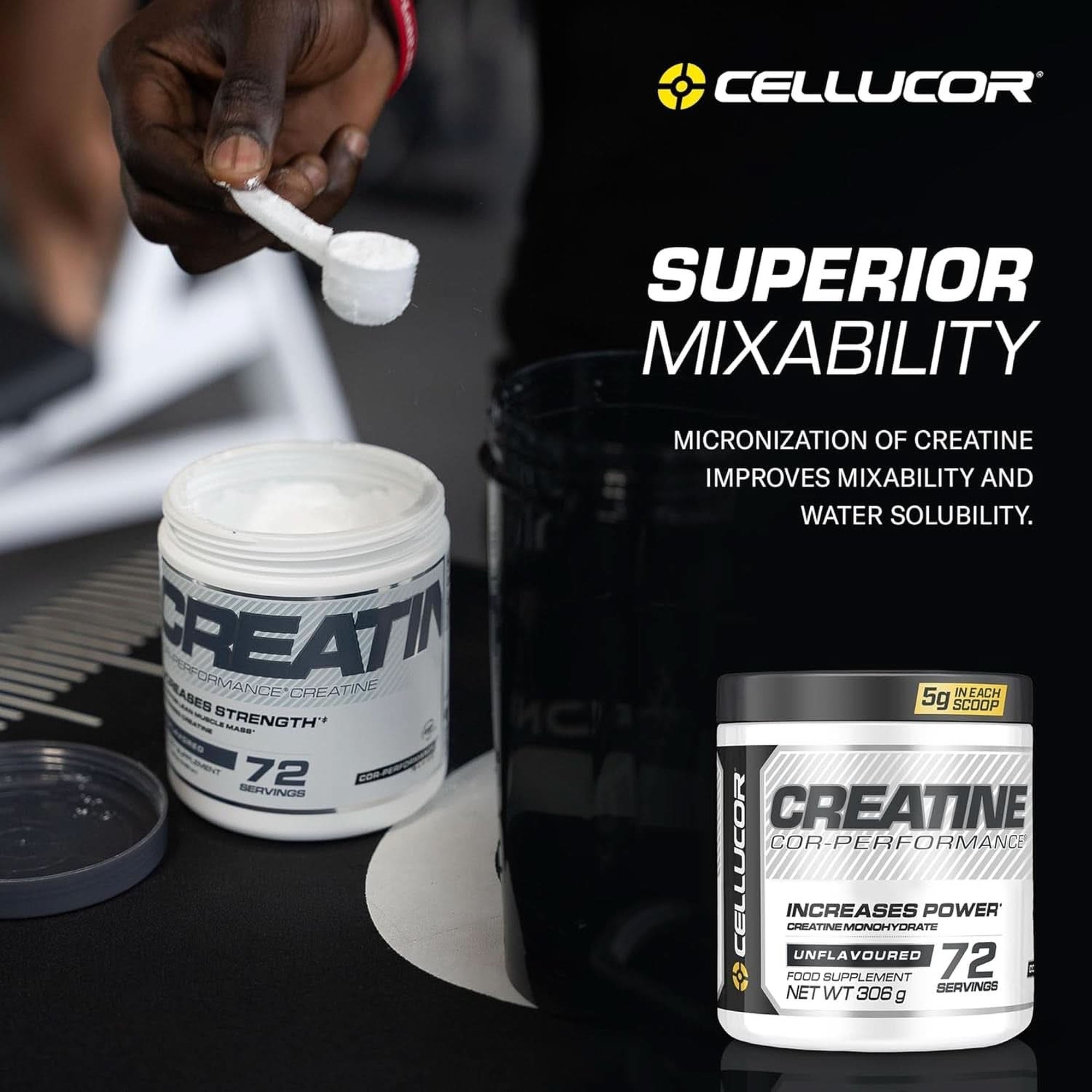 Cellucor Cor-Performance Creatine Monohydrate for Strength and Muscle Growth, 72 Servings