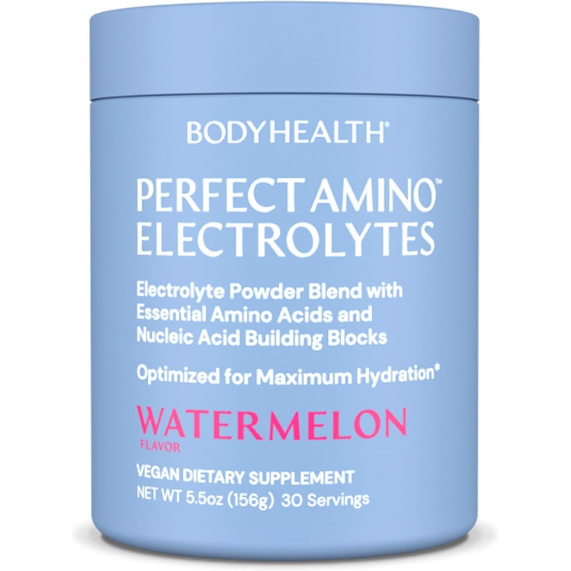 Bodyhealth Perfectamino Electrolytes Powder, Hydration Powder, Sugar Free Electrolyte Drink Mix, Keto Electrolytes Powder, Non GMO, Mixed Berry Flavor (30 Servings)