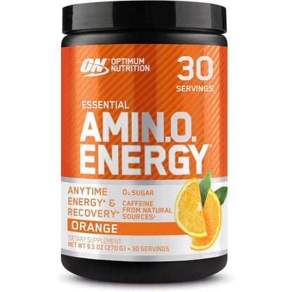 Optimum Nutrition Amino Energy - Pre Workout with Green Tea, BCAA, Amino Acids, Keto Friendly, Green Coffee Extract, Energy Powder - Blue Raspberry, 30 Servings (Packaging May Vary)