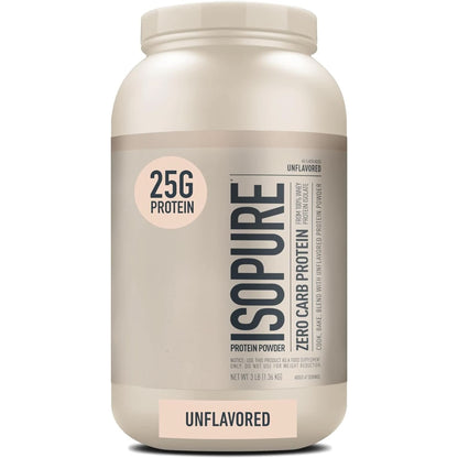 Isopure Unflavored Protein, Whey Isolate, with Vitamin C & Zinc for Immune Support, 25G Protein, Zero Carb & Keto Friendly, 1 Pound (Packaging May Vary)