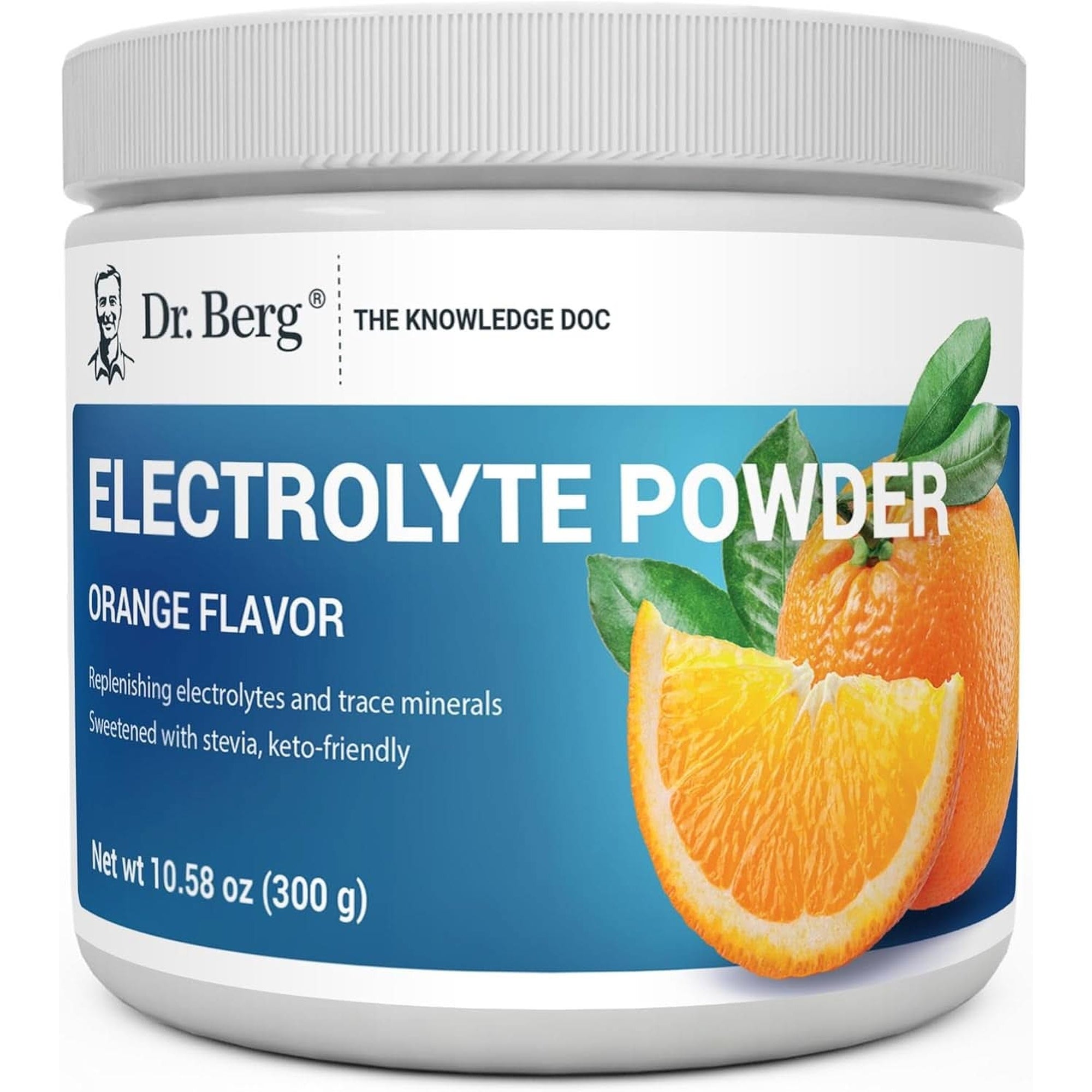 Dr. Berg Zero Sugar Hydration Keto Electrolyte Powder - Enhanced W/ 1000 Mg of Potassium & Real Pink Himalayan Salt (NOT Table Salt) - Raspberry & Lemon Flavor Hydration Drink Supplement, 100 Servings