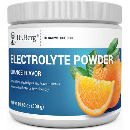 Dr. Berg Zero Sugar Hydration Keto Electrolyte Powder - Enhanced W/ 1000 Mg of Potassium & Real Pink Himalayan Salt (NOT Table Salt) - Raspberry & Lemon Flavor Hydration Drink Supplement, 100 Servings