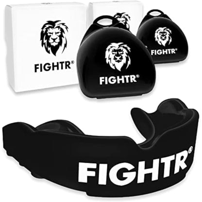 FIGHTR® Premium Mouth Guard - for Excellent Breathing & Easy to Fit | Sports Mouth Guard for Boxing, MMA, Football, Lacrosse, Hockey and Other Sports | Incl. Hygienic Box