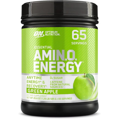 Optimum Nutrition Amino Energy - Pre Workout with Green Tea, BCAA, Amino Acids, Keto Friendly, Green Coffee Extract, Energy Powder - Blue Raspberry, 30 Servings (Packaging May Vary)