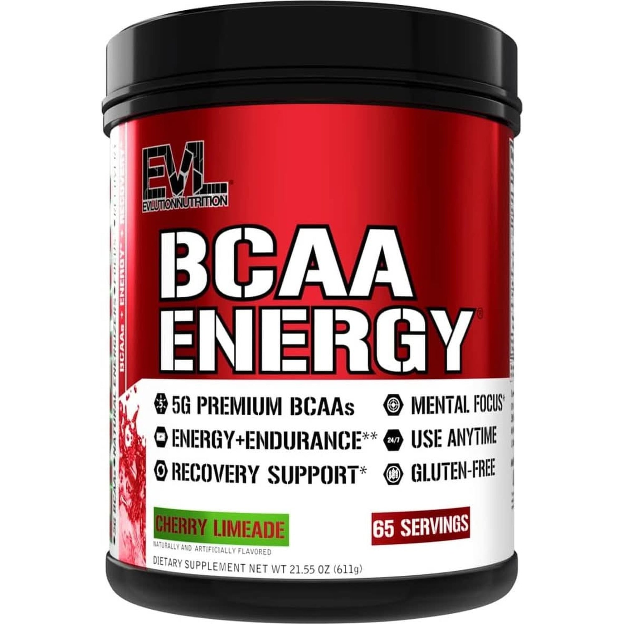 EVL Bcaas Amino Acids Powder - BCAA Energy Pre Workout Powder for Muscle Recovery Lean Growth and Endurance - Rehydrating BCAA Powder Post Workout Recovery Drink with Natural Caffeine - Furious Grape