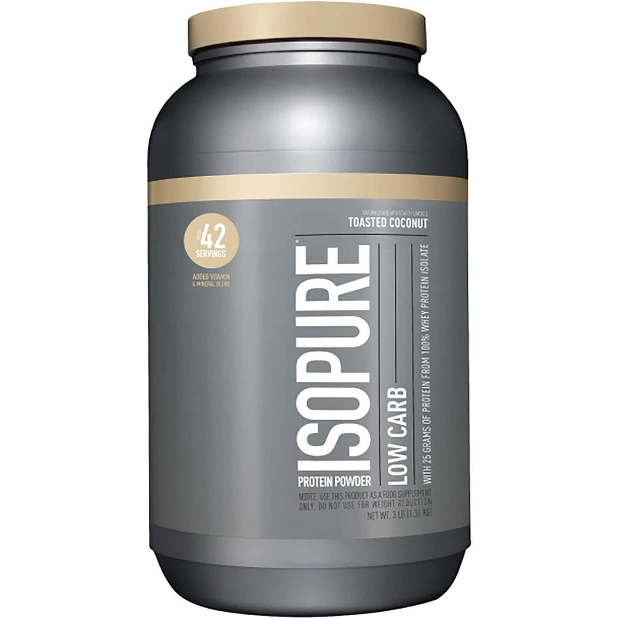 Isopure Protein Powder, Whey Isolate with Vitamin C & Zinc for Immune Support, 25G Protein, Low Carb & Keto Friendly, Flavor: Dutch Chocolate, 62 Servings, 4.5 Pounds (Packaging May Vary)