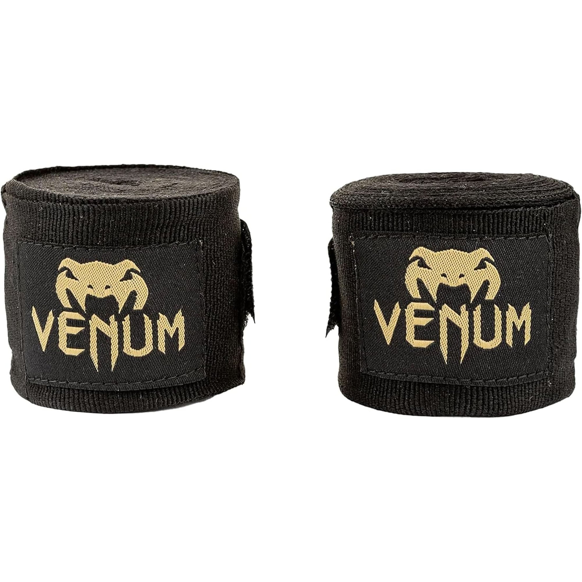 Venum Kontact Boxing Hand Wraps - Black/Gold, 180 In