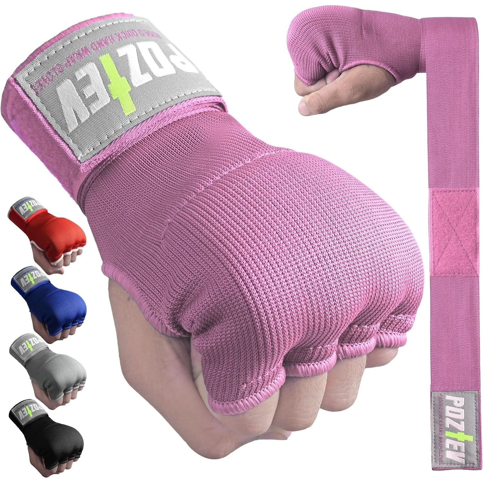 Boxing Hand Wraps for Men & Women - Boxing Quick Wraps Inner Gloves Kickboxing Handwraps for Boxing Gloves Gear Knuckle Support Elastic Wrist Straps for Training MMA Shadowboxing Muay Thai