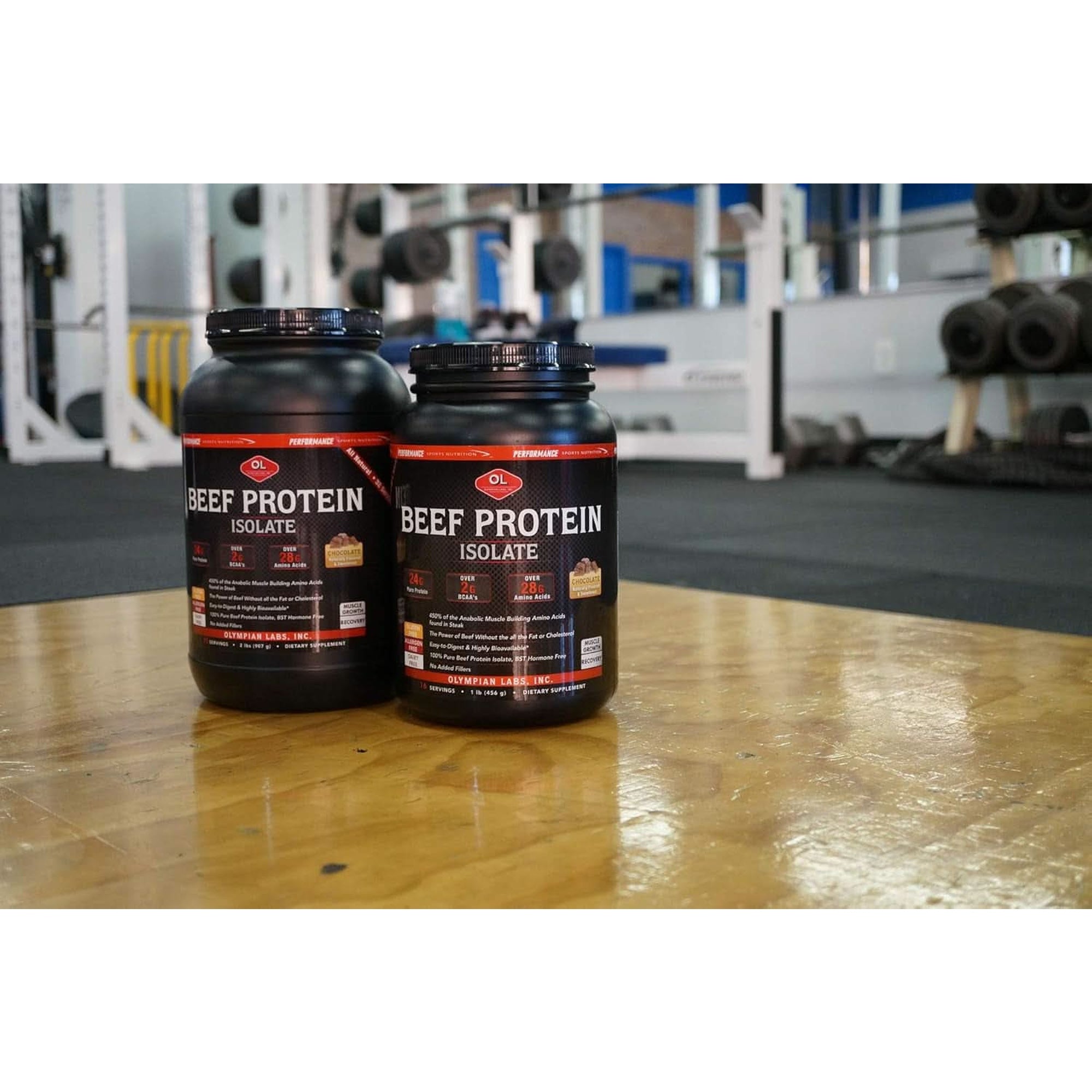 Olympian Labs Beef Protein Isolate Lb, 1 Pound, Chocolate, 16 Ounce (03273)