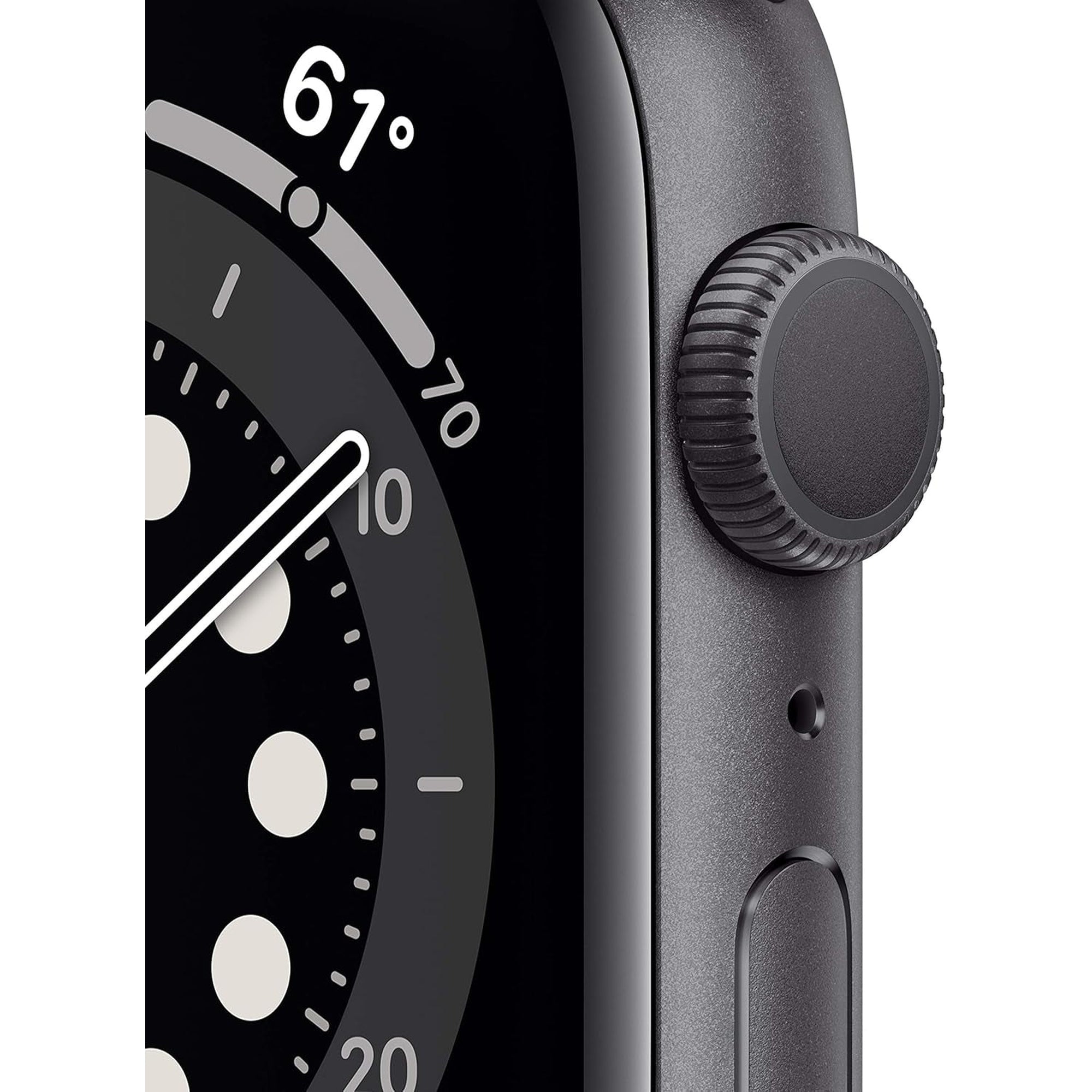 Apple Watch Series 6 (GPS, 44Mm) - Space Gray Aluminum Case with Black Sport Band (Renewed)