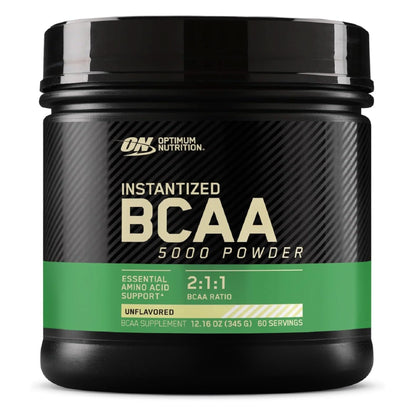 Optimum Nutrition Instantized BCAA Powder, Unflavored, Keto Friendly Branched Chain Essential Amino Acids Powder, 5000Mg, 60 Servings (Packaging May Vary)