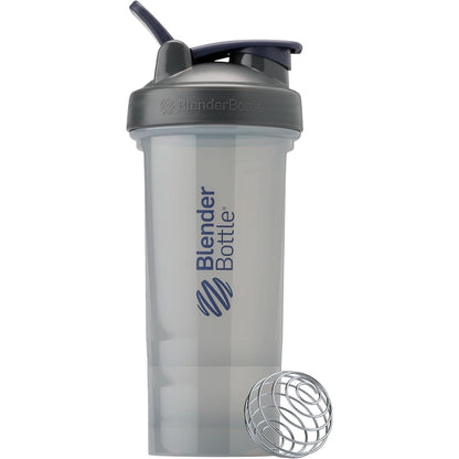 Blenderbottle Shaker Bottle Pro Series Perfect for Protein Shakes and Pre Workout, 24-Ounce, Black/Clear