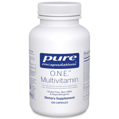 Pure Encapsulations O.N.E. Multivitamin - Once Daily Multivitamin with Antioxidant Complex Metafolin, Coq10, and Lutein to Support Vision, Cognitive Function, and Cellular Health* - 30 Capsules