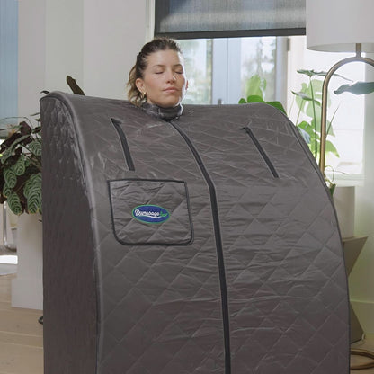 Durasage Lightweight Portable Personal Steam Sauna Spa for Relaxation at Home, 60 Minute Timer, 800 Watt Steam Generator, Chair Included