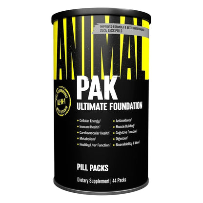 Animal Pak - Convenient Multivitamin for Men & Women Daily All-In-One Vitamin & Supplement Pack - Zinc, Vitamins C, B, D, Amino Acids, and Immune Support - Sports Nutrition Performance - 44 Count