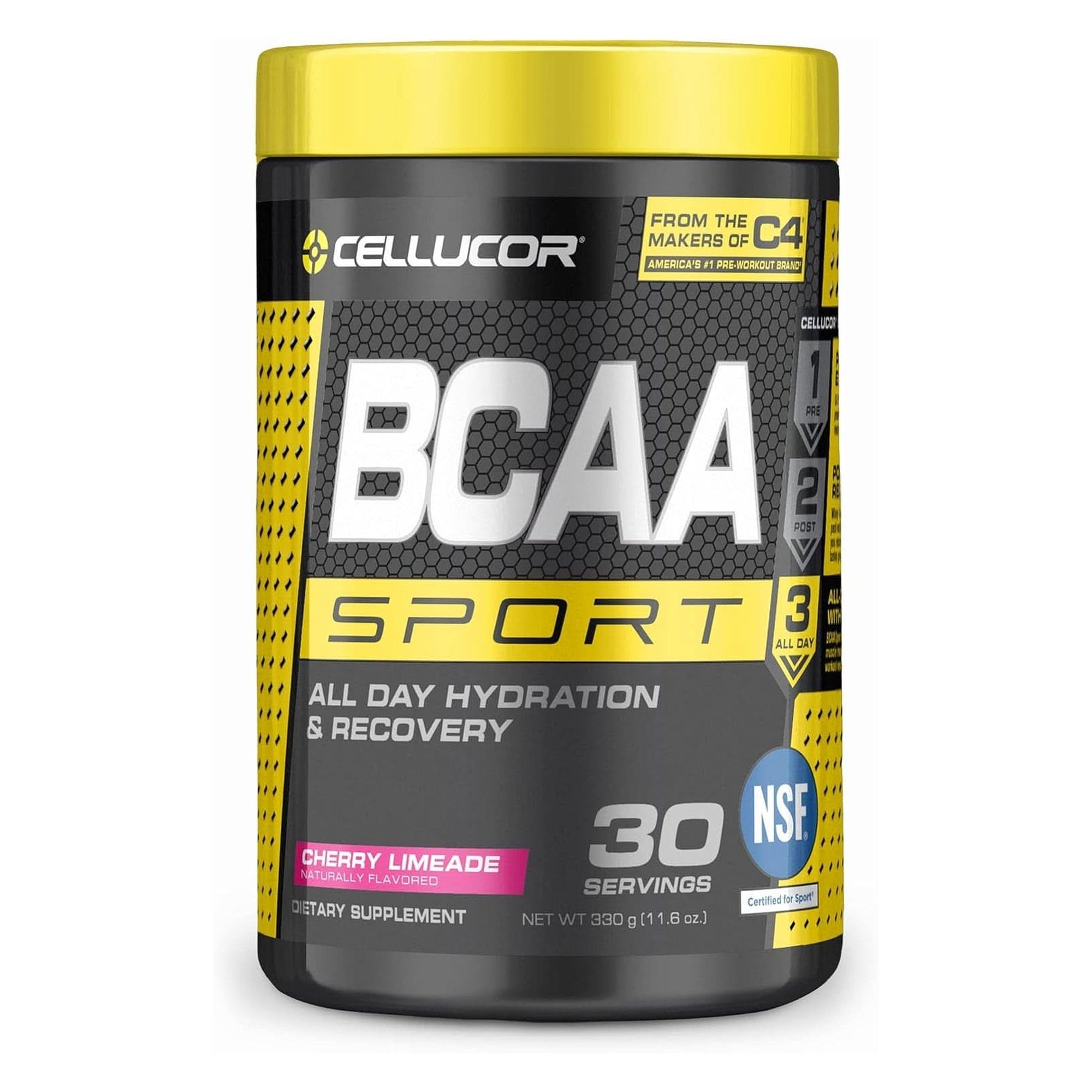 Cellucor BCAA Sport, BCAA Powder Sports Drink for Hydration & Recovery, Cherry Limeade, 30 Servings