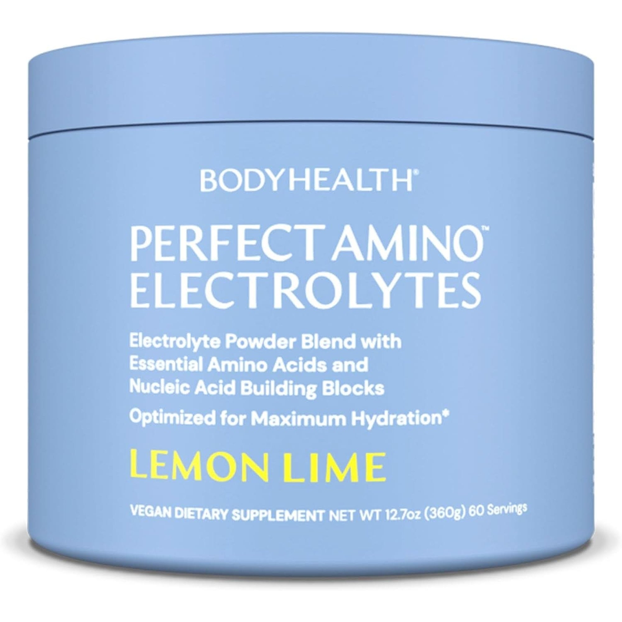 Bodyhealth Perfectamino Electrolytes Powder, Hydration Powder, Sugar Free Electrolyte Drink Mix, Keto Electrolytes Powder, Non GMO, Mixed Berry Flavor (30 Servings)