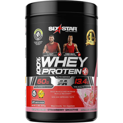 Whey Protein Powder | Six Star Whey Protein plus | Whey Protein Isolate & Peptides | Lean Protein Powder for Muscle Gain | Muscle Builder for Men & Women | Triple Chocolate, 1.82 Lbs (826 G)